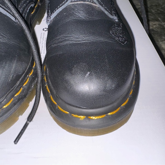 Dr Martens black rose embroidered combat boots - Picture 5 of 5